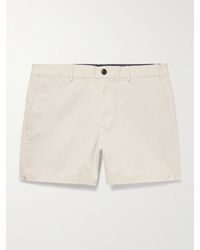 Club Monaco - Jax Straight-leg Cotton-blend Twill Shorts - Lyst