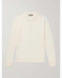 Canali - Slim-fit Wool Polo Shirt - Lyst
