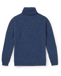 Kingsman - Shetland Wool Rollneck Sweater - Lyst