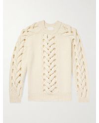 Isabel Marant - Thais Cable-Knit Merino Wool-Blend Sweater - Lyst