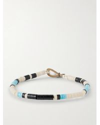 Mikia - Silver Multi-stone Beaded Bracelet - Lyst