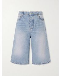 Ami Paris - Straight-leg Denim Shorts - Lyst
