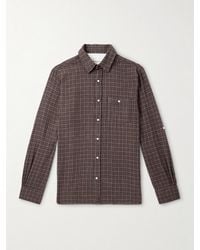Officine Generale - Younes Checked Cotton-flannel Shirt - Lyst