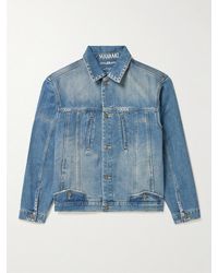 MANAAKI - Hemi Embroidered Denim Trucker Jacket - Lyst