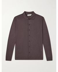 Altea - Julius Lyocell And Cotton-Blend Jersey Shirt - Lyst