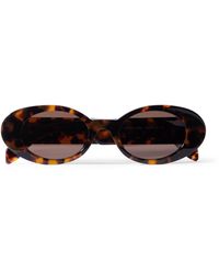 Palm Angels - Gilroy Round-frame Tortoiseshell Acetate Sunglasses - Lyst