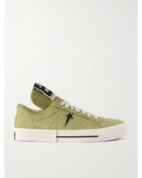 Rick Owens - Converse One Star Sneakers aus Kalbshaar mit Lederbesatz - Lyst