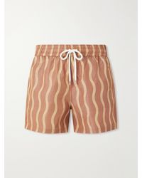 Frescobol Carioca - La Marzocco Rio Straight-leg Printed Swim Shorts - Lyst