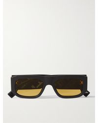 Fendi - Shadow Sonnenbrille mit eckigem Rahmen aus Azetat - Lyst