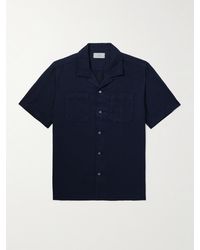 MR P. - Michael 2 Hemd aus Twill aus einer Baumwoll-Leinenmischung mit wandelbarem Kragen - Lyst