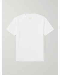 Givenchy - T-Shirt aus Baumwoll-Jersey mit Logostickerei - Lyst