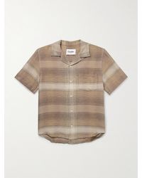 Corridor NYC - Asheville Convertible-collar Checked Linen And Cotton-blend Shirt - Lyst