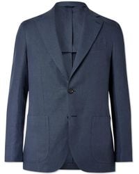De Petrillo - Linen Suit Jacket - Lyst