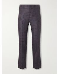 Paul Smith - Brierley Slim-Fit Houndstooth Wool And Silk-Blend Trousers - Lyst
