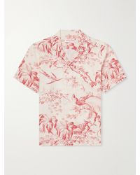 Orlebar Brown - Maitan Camp-Collar Printed Linen Shirt - Lyst