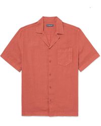 Frescobol Carioca - Angelo Camp-Collar Linen Shirt - Lyst
