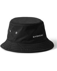 Givenchy - Logo-embroidered Shell Bucket Hat - Lyst