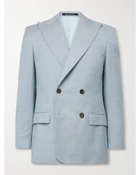 Richard James - Hepworth Double-Breasted Wool Suit Jacket - Lyst