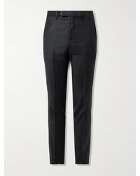 MR P. - Philip Slim-Fit Straight-Leg Wool-Flannel Suit Trousers - Lyst