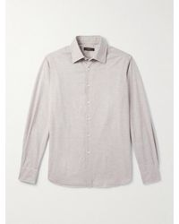 Slowear - Glanshirt Slim-fit Cotton-twill Shirt - Lyst