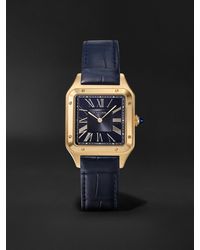 Cartier - Santos-dumont 43.5mm Large 18-karat Gold And Alligator Watch - Lyst
