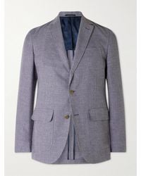 Sid Mashburn - Ghost Slim-Fit Wool, Cotton, Silk And Linen-Hopsack Blazer - Lyst
