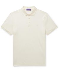 Ralph Lauren - Logo-Embroidered Cotton-Piqué Polo Shirt - Lyst