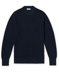 Richard James - Waffle-knit Organic Cotton Sweater - Lyst