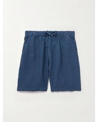 Hartford - Joggy Straight-Leg Linen Bermuda Shorts - Lyst