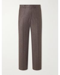 STÒFFA - Straight-Leg Wool And Cashmere-Blend Flannel Trousers - Lyst