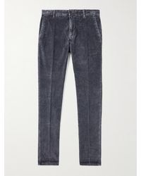 Incotex - Slim-Fit Cotton-Blend Corduroy Trousers - Lyst