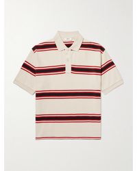 NN07 - Valentin 30047 Striped Organic Cotton-Piqué Polo Shirt - Lyst