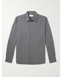 MR P. - Pinstriped Cotton And Wool-Blend Shirt - Lyst