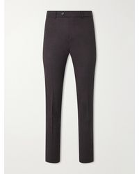 Slowear - Incotex Tapered Wool-Blend Flannel Trousers - Lyst