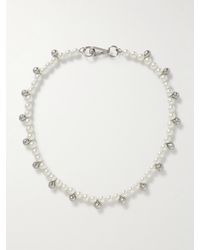 Simone Rocha - Bell Silver-tone And Faux Pearl Necklace - Lyst