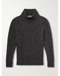 Brunello Cucinelli - Ribbed Cashmere And Silk-Blend Rollneck Sweater - Lyst