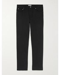 NN07 - Tony 1923 Straight-Leg Garment-Dyed Organic Cotton-Blend Twill Trousers - Lyst