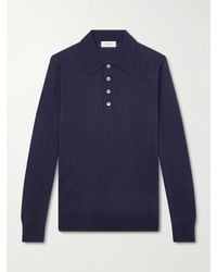 Piacenza 1733 - Silk And Cashmere-blend Polo Sweater - Lyst