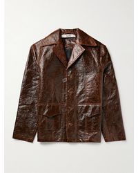 Séfr - Jules Crinkled Coated Cotton-blend Jacket - Lyst