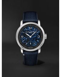 Baume & Mercier - Classima Hand-Wound Skeleton 42Mm Stainless Steel And Alligator Watch, Ref. No. 10735 - Lyst