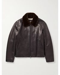 Loro Piana - Baydan Shearling-Trimmed Aviator Jacket - Lyst