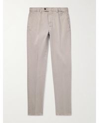 Incotex - Venezia 1951 schmal geschnittene und schmaler zulaufende Hose aus Baumwoll-Twill - Lyst
