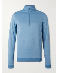 Kjus - Slim-fit Stretch-jersey Half-zip Golf Top - Lyst