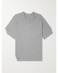 WTAPS - Confezione da tre T-shirt in jersey di cotone con logo - Lyst