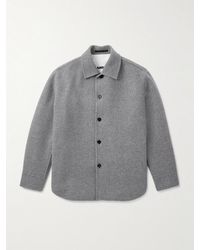 Jil Sander - Virgin Wool-flannel Overshirt - Lyst