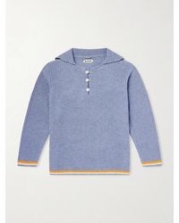 Bode - Boat Deck Ribbed Virgin Wool Sweater - Lyst