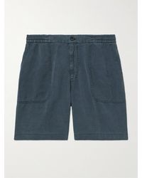 Altea - Straight-leg Lyocell And Linen-blend Twill Bermuda Shorts - Lyst