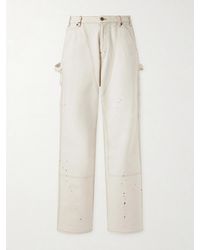 CHERRY LA - Paint-Splattered Distressed Straight-Leg Jeans - Lyst