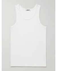 CDLP - Ribbed Stretch Lyocell And Cotton-blend Tank Top - Lyst