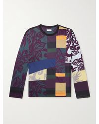 Dries Van Noten - Patchwork Printed Cotton-jersey T-shirt - Lyst
